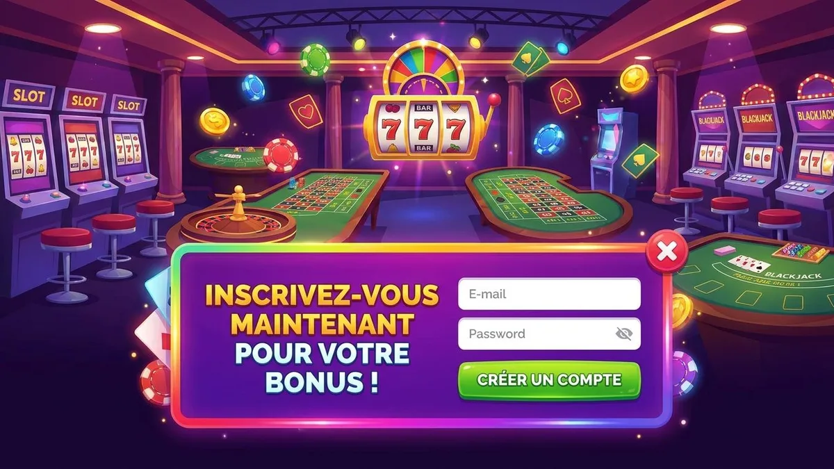 Inscription avec bonus